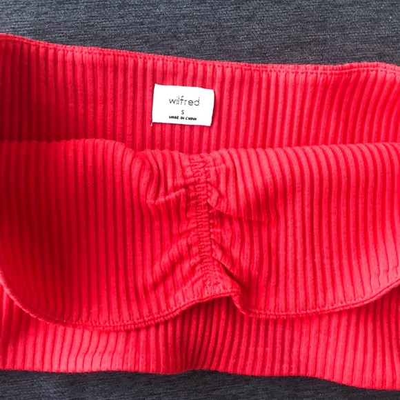 Red Wilfred Tube Top - Picture 3 of 3